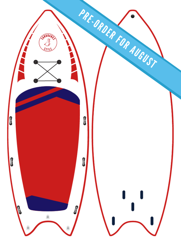 Sandbanks Monster 18'  x 80" x 8" iSUP paddleboard package