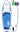 childrens 8'6'' splash paddleboard in blue