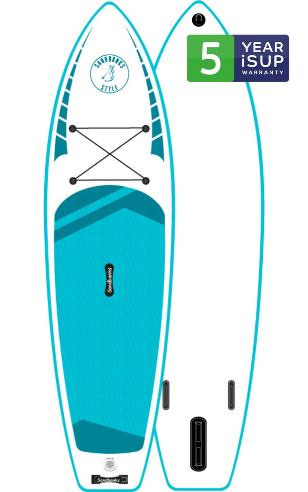 Sandbanks Style Wave Turquoise  9'6'' iSUP paddleboard