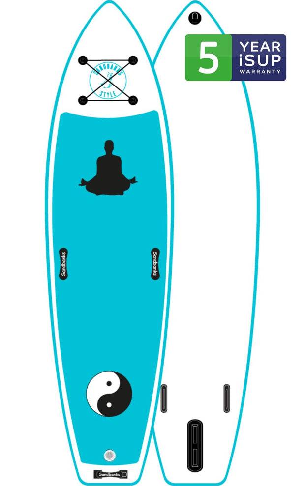 Sandbanks Style 11' inflatable yoga isup paddleboard