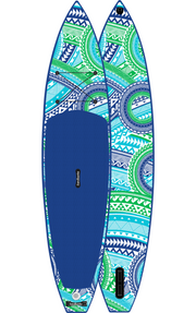 Sports Touring Art 12' x 30" x 6" iSUP paddleboard package (Kickstep Model) - Clearance